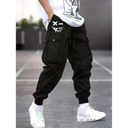 Fashionable High-Waisted Wide-Leg Casual Pants For Men New Summer Parachute Pants Versatile Sporty Trousers Ins Trendy - Ellianto fashion Men's