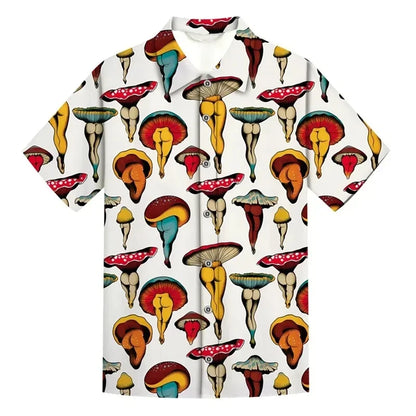 Summer Men’s Beach Shirt – Lightweight Short-Sleeve Comfort with Fun, Personalized Style for the Modern Gentleman