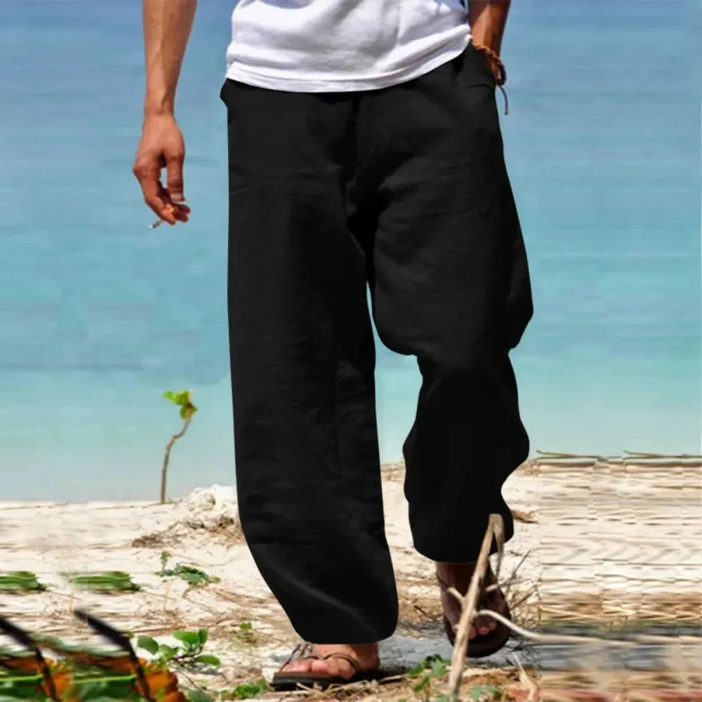 Men’s Summer Beach Pants – Breathable, Loose-Fit Comfort and Effortless Japanese Streetwear Style
