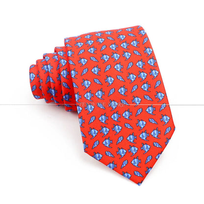 New 42 Colors Men Thin Silk Tie Soft Novelty Animal Fruit Skeleton Cravatas Casual Party Wedding Accessories Gift Free Shipping - Ellianto fashion Men's