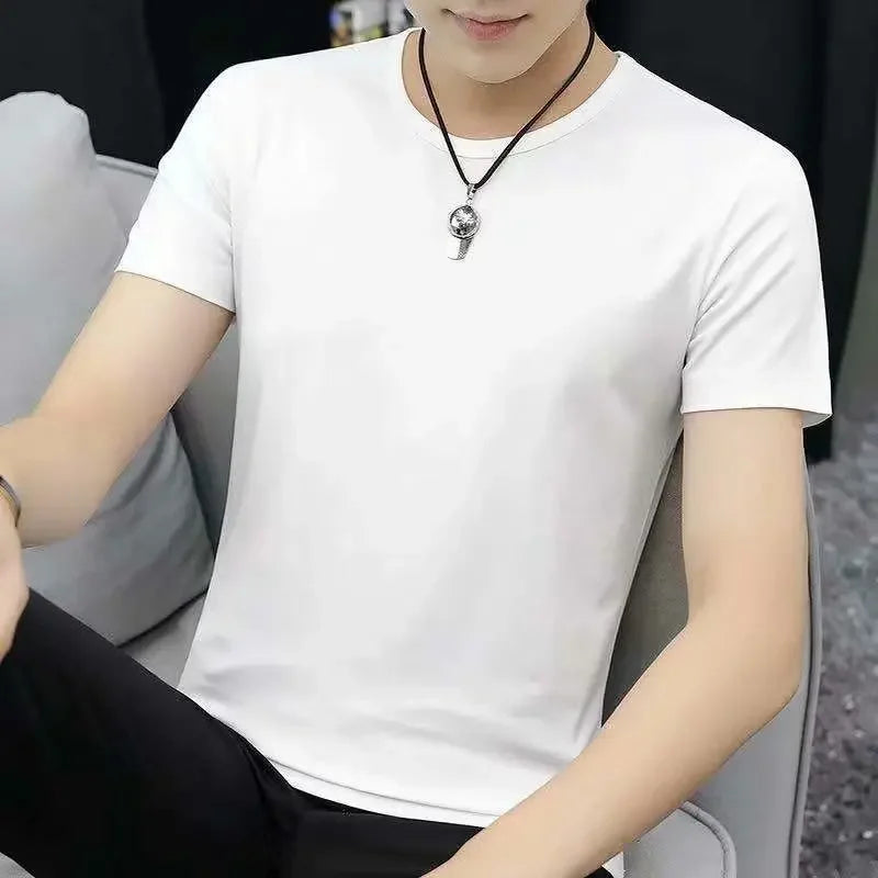 Chinese Style Men's Loose-fit Short Sleeve T-shirt Patchwork Design Sensibility Summer Sport Casual 2-piece Set - Ellianto fashion Men's