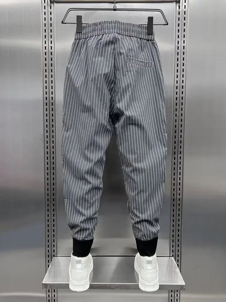 Men's Clothing Sweatshirt Men's Summer Pants Man Running Ice Silk Pants Gym Male Clothes Jogging Sport Joggers Big Size Cargo - Ellianto fashion Men's