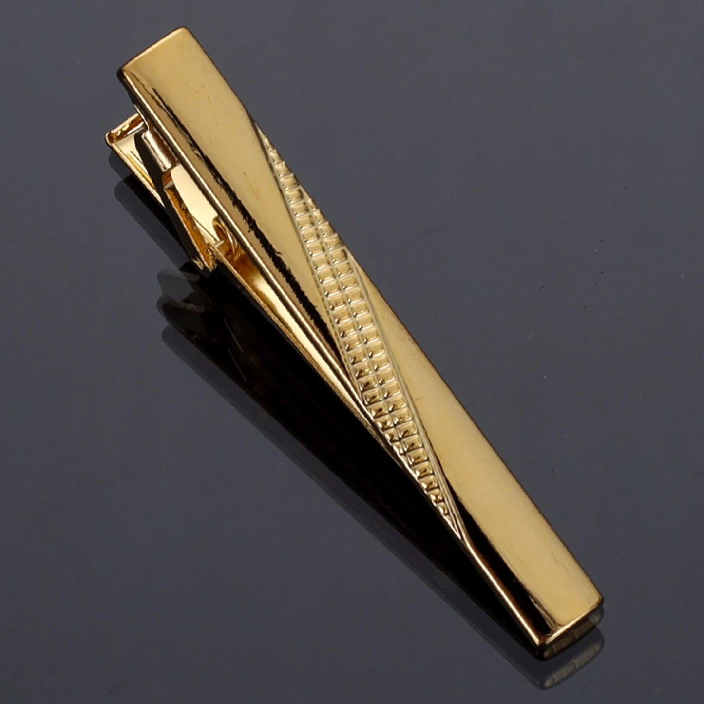 Metal Gold Color Tie Clip For Men Wedding Necktie Tie Clasp Clip Exquisite Gentleman Ties Business Tie Pin Men's Accessories - Ellianto fashion Men's