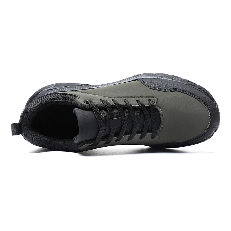 Autumn Men Sneakers Thick Soled Casual Shoes Men Cushioning Sports Shoes Outdoor Waterproof Walking Shoes Plus Size 39-48 - Ellianto fashion Men's