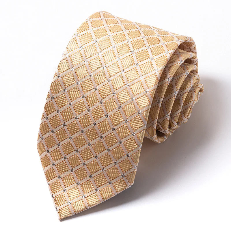 High-quality Wedding Ties For Men Fashion New Style Blue Strip Print Neckties Daily Office Apparel Accessories Gift For Man - Ellianto fashion Men's