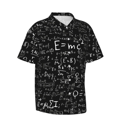 Men's Casual Button Down Short Sleeve Hawaiian Shirts,Physical Equations Formulas Shirts Regular Beach Dress Shirts with Pocket