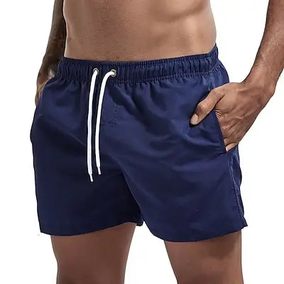 Men's Swim Shorts Swim Trunks Quick Dry Board Shorts Bathing Suit Breathable Drawstring With Pockets for Surfing Beach Summer - Ellianto fashion Men's