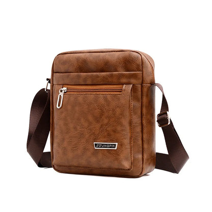 Men's Genuine Leather Crossbody Shoulder Bags High quality Tote Fashion Business Man Messenger Bag Leather Bags fanny pack - Ellianto fashion Men's