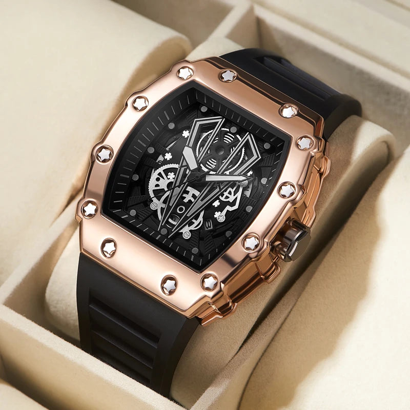Foreign Trade Watch Large Dial For Men Quartz Waterproof Sport Square Luminous Watch For Men - Ellianto fashion Men's