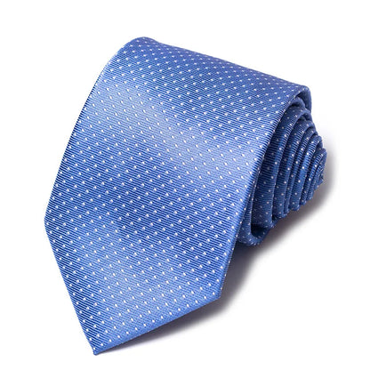 High-quality Wedding Ties For Men Fashion New Style Blue Strip Print Neckties Daily Office Apparel Accessories Gift For Man - Ellianto fashion Men's