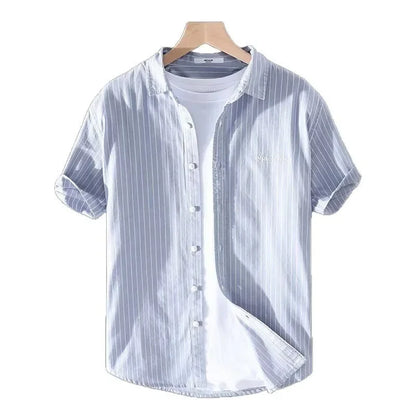 Retro Japanese-Style Short-Sleeve Shirt – Effortless Versatility and Relaxed Confidence for the Modern Man