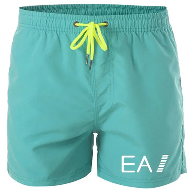 Set 2025 Summer men's swimwear and shorts brand swimwear, sexy swimwear, low-waist breathable swimwear, beach surfing swimming trunk - Ellianto fashion Men's