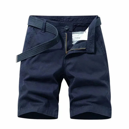 Casual Men's Shorts Trendy Cotton Color Versatile Slim Fit Work Pants Five Minute Pants Loose Fit Casual Style - Ellianto fashion Men's