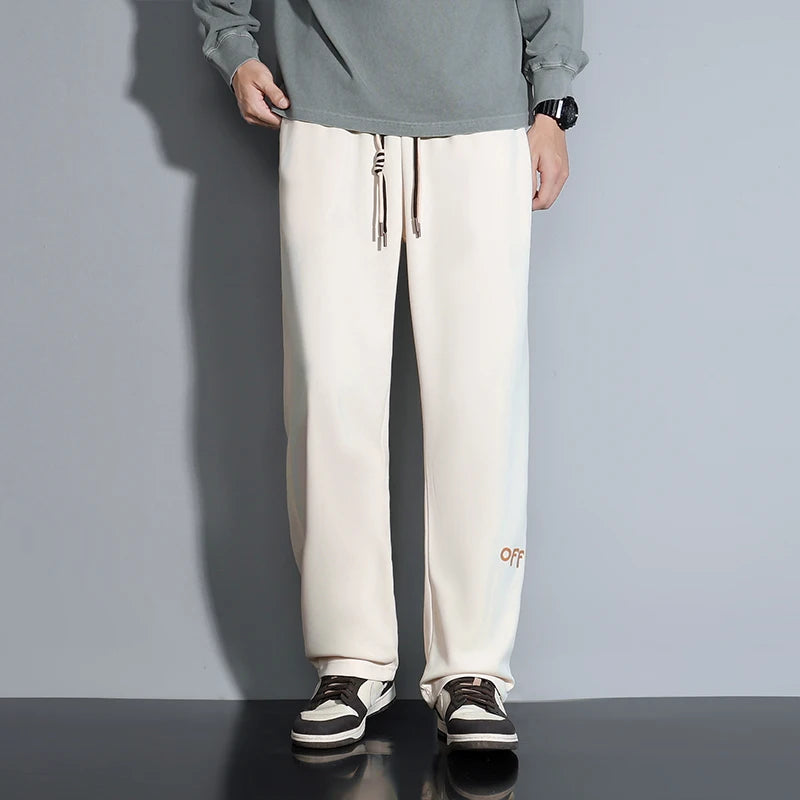 Contemporary Men's Fashion Trousers Loose Silhouette Trendy Drawstring Detail Suited for a Variety of Occasions Comfort - Ellianto fashion Men's