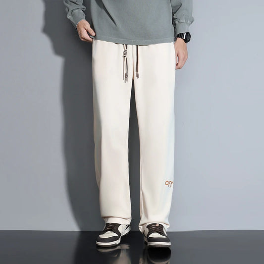 Contemporary Men's Fashion Trousers Loose Silhouette Trendy Drawstring Detail Suited for a Variety of Occasions Comfort - Ellianto fashion Men's