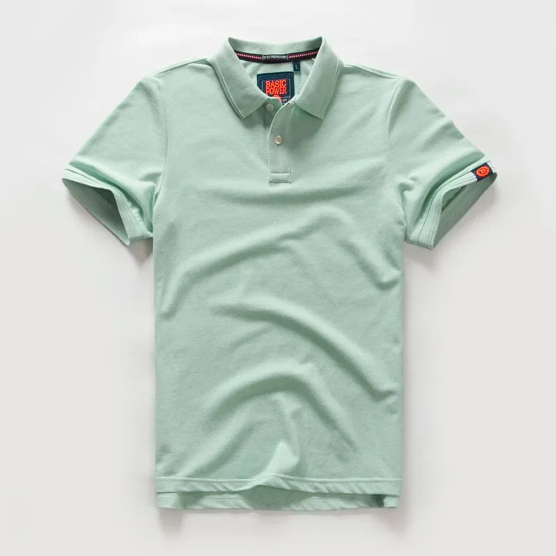 Shirts for Men Summer Cotton T shirts luxury Men Clothing Short Sleeve tee Tops man Simple business Shirt Goth Punk mens shirts - Ellianto fashion Men's