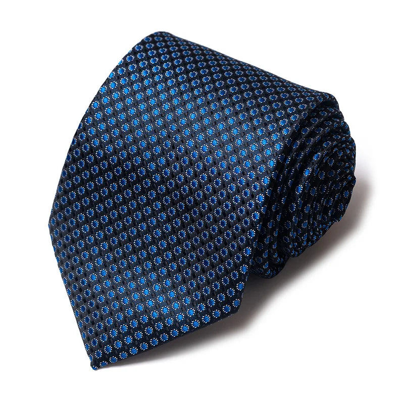 High-quality Wedding Ties For Men Fashion New Style Blue Strip Print Neckties Daily Office Apparel Accessories Gift For Man - Ellianto fashion Men's