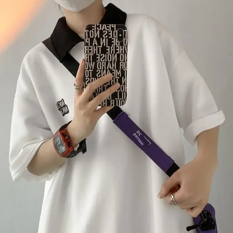 Trendy Insider Men's Polo Shirt Short Sleeve Casual Loose Fit Couple's Wardrobe Piece Sensible Niche Top Summer Fashion - Ellianto fashion Men's