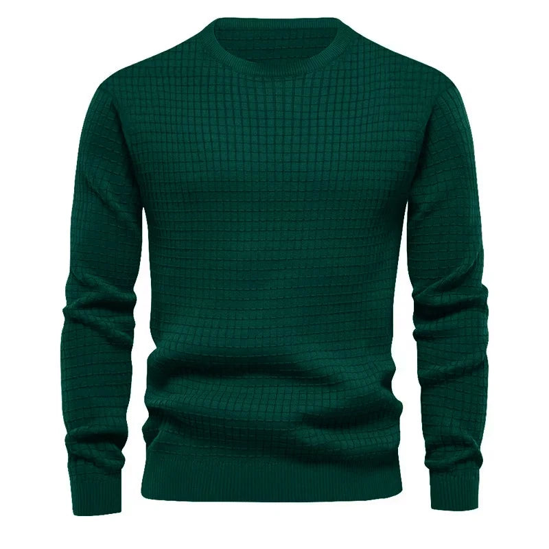New Men's Crew Neck Sweatshirts Solid Color Large Sweatwear Spring Outdoor Jogging Tops - Ellianto fashion Men's