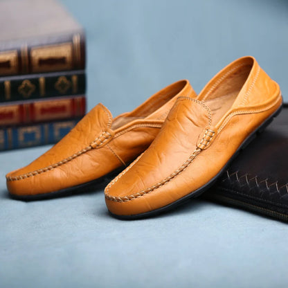 Men's Leather Casual loafers Shoes wedding Dress Shoes New Big Size Moccasins Shoes Suede shoes High Quality zapatos - Ellianto fashion Men's