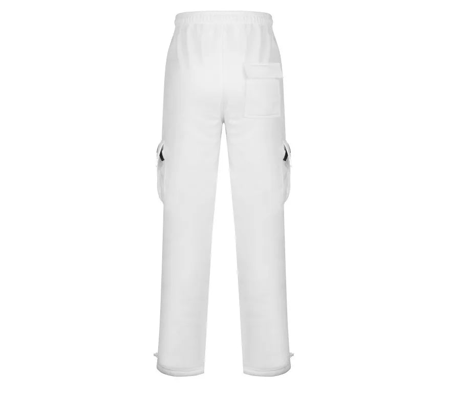 Men's Trousers Work Attire Foot Drawstring Leisure Sports Thickened Pocket Solid Color Four Seasons Loose Pants - Ellianto fashion Men's