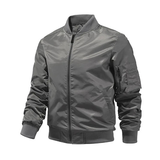 2024 New Spring Summer Bomber Jacket Men Solid Color Fashion Aviator Baseball Jackets New In Outerwears Jackets for Men S-5XL