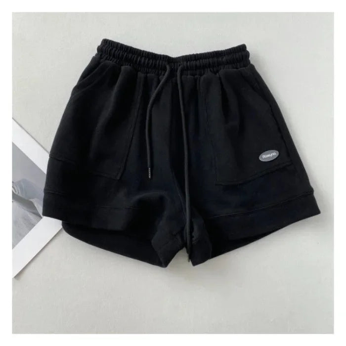 High-Waisted Slimming Casual Trunks Women's Korean Style Loose-Fit Wide-Leg Drawstring A- Line Pants New Arrival Student Trouser