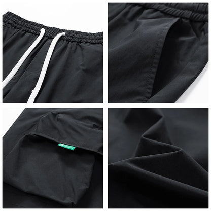 New Fashion Men Cargo Shorts Outdoor Loose Multiple Pockets Sports Shorts Summer Breathable Solid Comfort Casual Shorts Men - Ellianto fashion Men's