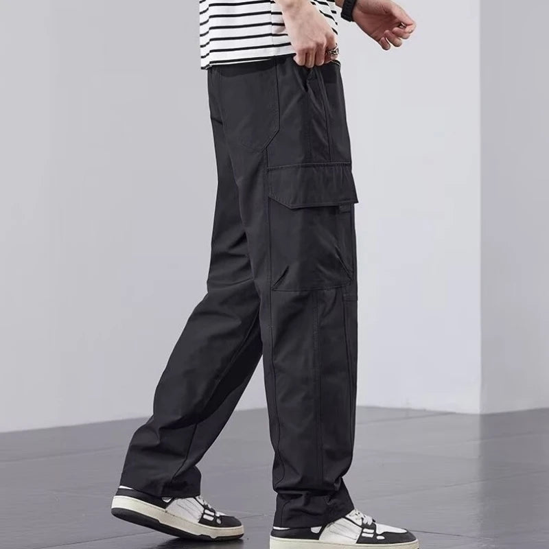 Work Wear Casual Pants Men's Breathable Loose Trousers Overalls for Men Working Clothes Comfortable Pant - Ellianto fashion Men's