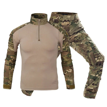 Tactical Uniform Suits Milit Outdoor Camouflage Suit Hunting Shirts Pants Fish Trainning Airsoft Paintball Clothes Sets - Ellianto fashion Men's