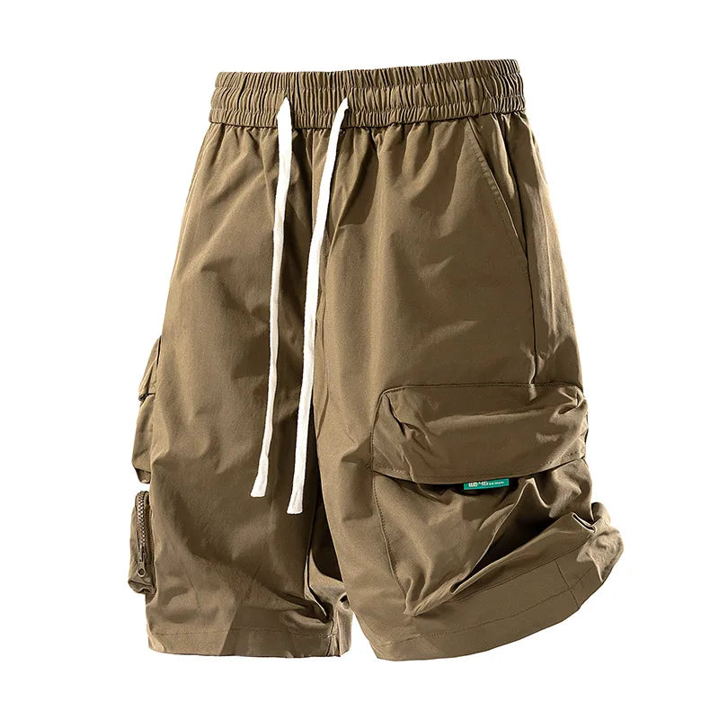 New Fashion Men Cargo Shorts Outdoor Loose Multiple Pockets Sports Shorts Summer Breathable Solid Comfort Casual Shorts Men - Ellianto fashion Men's