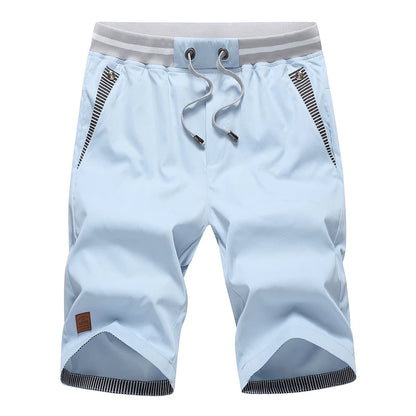 Shorts Man Summer Breathable Lightweight Short Pants Fashion Casual Board Shorts Casual Elastic Waist Drawstring Beach Shorts - Ellianto fashion Men's
