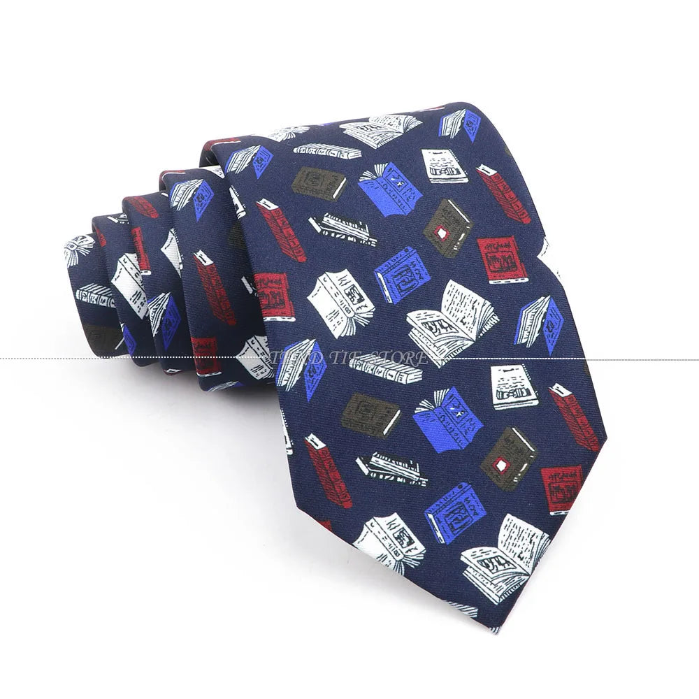 New 42 Colors Men Thin Silk Tie Soft Novelty Animal Fruit Skeleton Cravatas Casual Party Wedding Accessories Gift Free Shipping - Ellianto fashion Men's