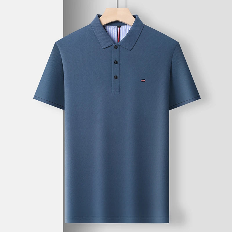 Men's Casual Fashion Polo Shirt Breathable and Comfortable Embroidered Top - Ellianto fashion Men's