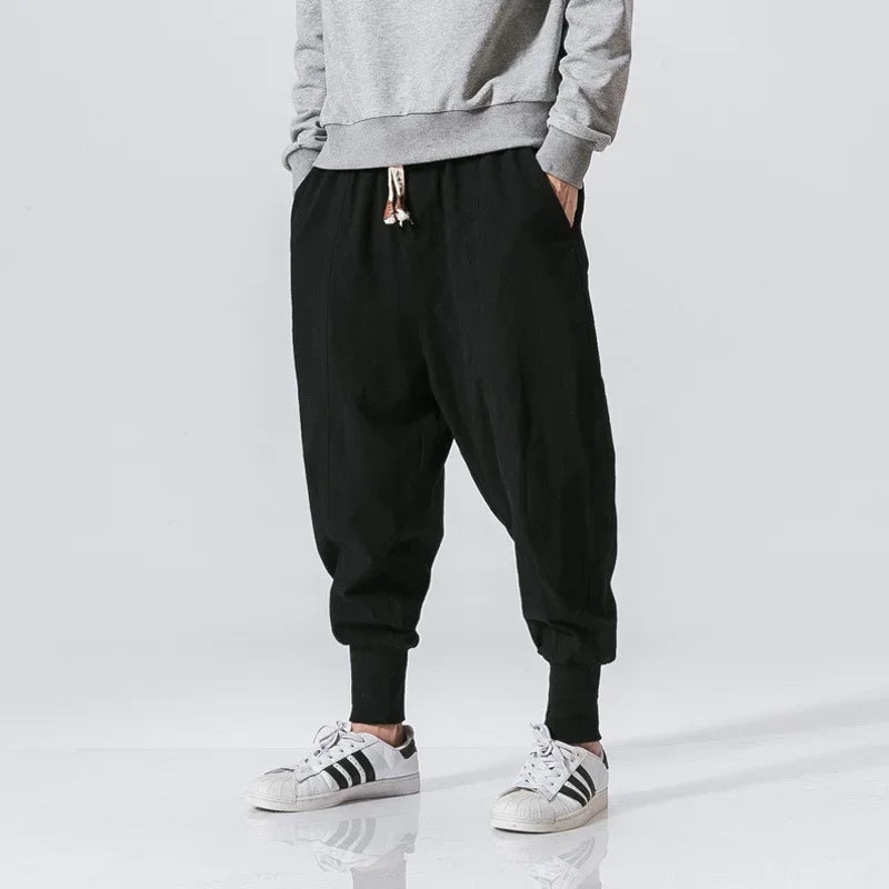 2024 Japanese-Style Cotton-Linen Pants – Lightweight, Relaxed Fit and Effortless Casual Elegance for the Modern Gentleman