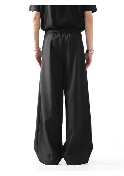 Black Casual Men's Suit Pants Draping Loose Versatile Spring Autumn Seasonal Professional Long Trousers for Male - Ellianto fashion Men's