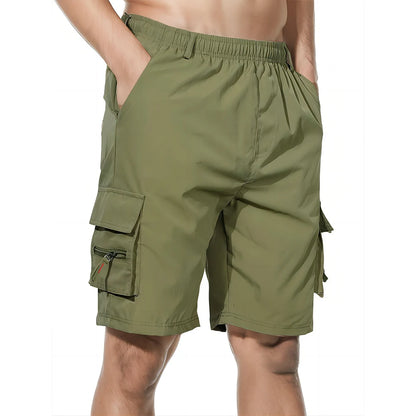 Men's Cargo Shorts Big Size Sports Knee Shorts Classic Short Pants Streetwear Straight Loose Work Casual Street Shorts - Ellianto fashion Men's