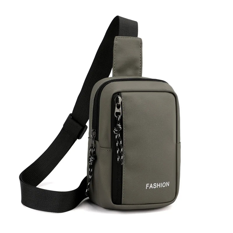 Small Men's Chest Bag Fashion Shoulder Crossbody Bags for Man 2025 Casual Mini Sling Sports Male Handbag Travel Sholder Phone - Ellianto fashion Men's