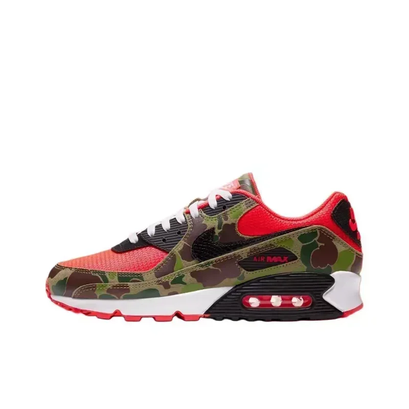 Nike Air Max 90 Next Nature White Black Classic Mesh Air Cushion Men Women Athletic Running Shoes Breathable Sneakers DH8010-101 - Ellianto fashion Men's