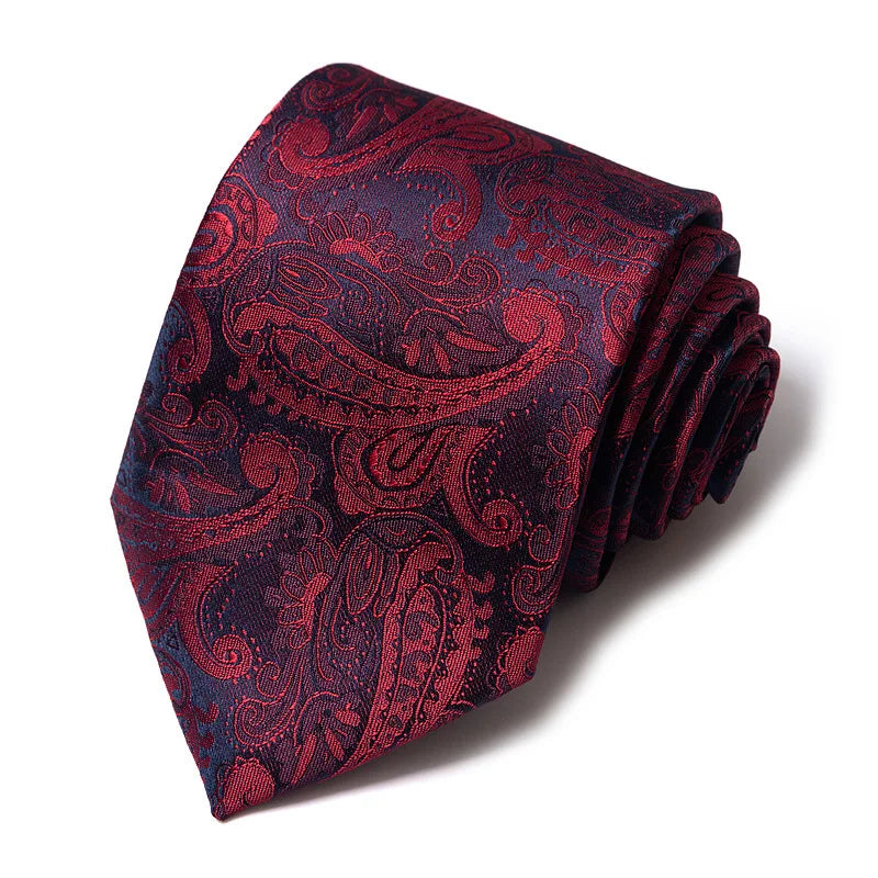High-quality Wedding Ties For Men Fashion New Style Blue Strip Print Neckties Daily Office Apparel Accessories Gift For Man - Ellianto fashion Men's