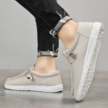 Men Casual Shoes Breathable Lightweight Slip-On Flats Simple Comfortable Solid Color Soft Sole Shoes Men Shose For Sale Loafers - Ellianto fashion Men's