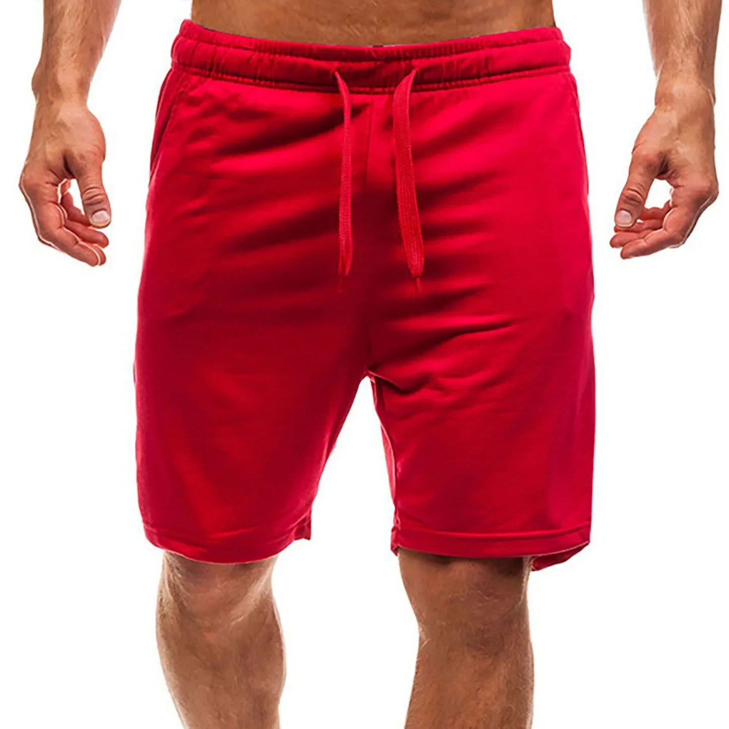 2025 Men's Shorts Solid Color Casual Shorts Loose Beach Shorts Street Fashion Breathable Thin Style - Ellianto fashion Men's
