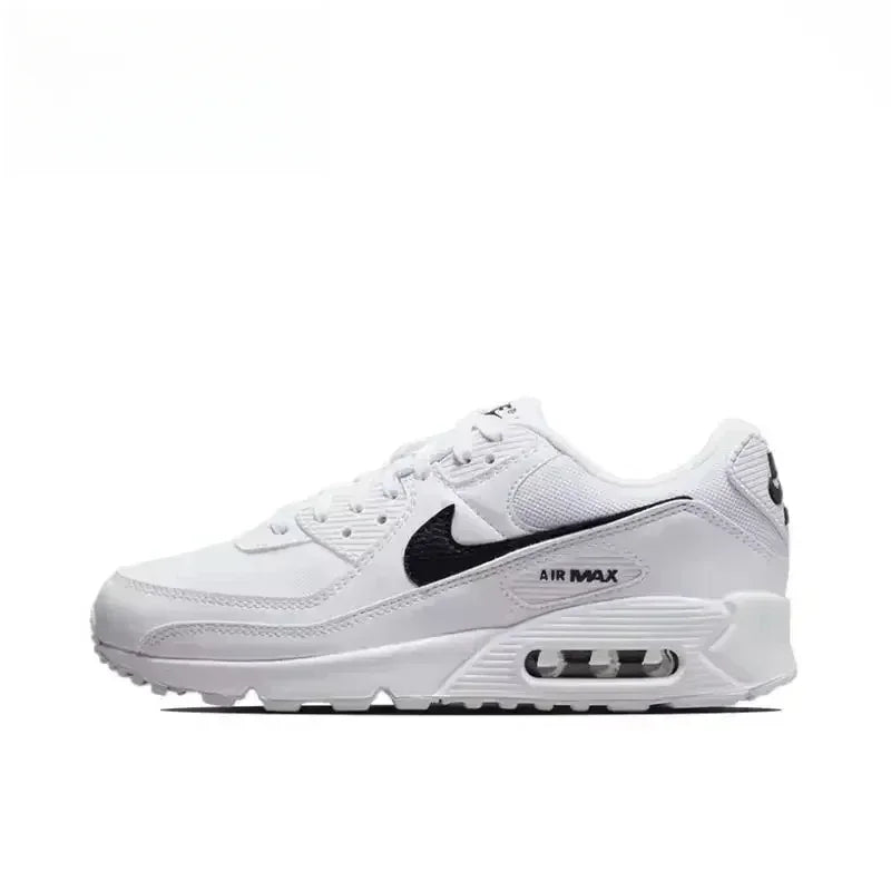 Nike Air Max 90 Next Nature White Black Classic Mesh Air Cushion Men Women Athletic Running Shoes Breathable Sneakers DH8010-101 - Ellianto fashion Men's