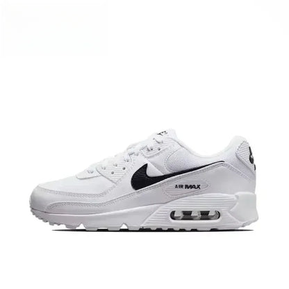 Nike Air Max 90 Next Nature White Black Classic Mesh Air Cushion Men Women Athletic Running Shoes Breathable Sneakers DH8010-101 - Ellianto fashion Men's