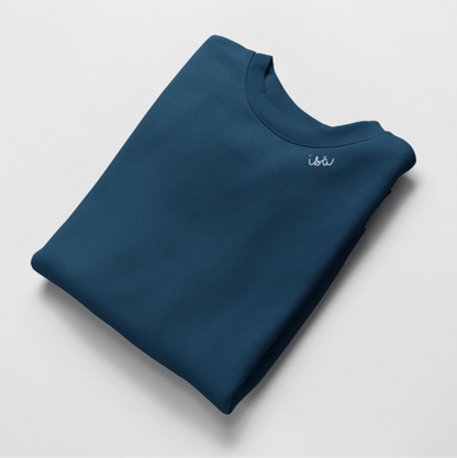 oversized Organic Cotton T-shirt with embroidered collar "Isä" (FIN) - Ellianto fashion Men's