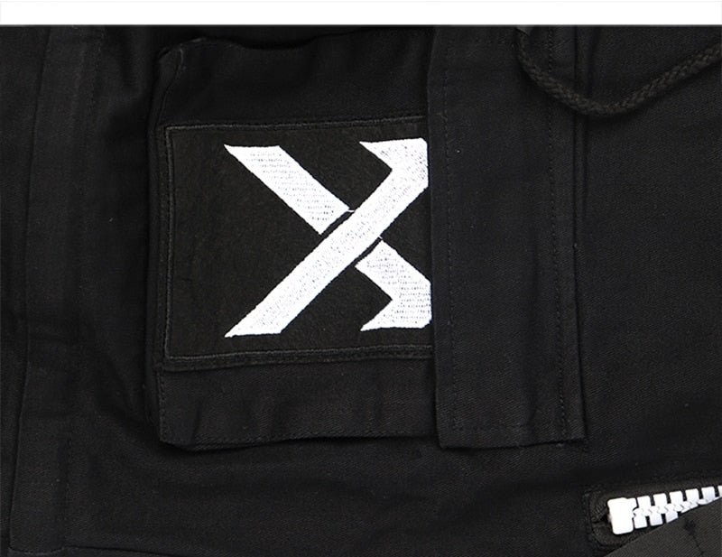 Detachable Multi-Pocket Cargo Hip Hop Streetwear Joggers Pants - Ellianto fashion Men's