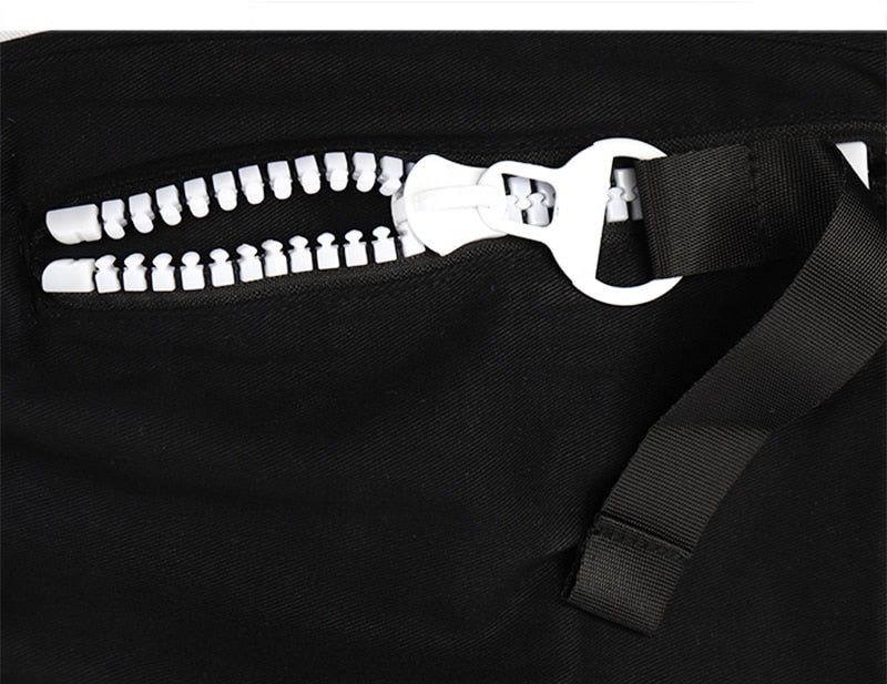Detachable Multi-Pocket Cargo Hip Hop Streetwear Joggers Pants - Ellianto fashion Men's