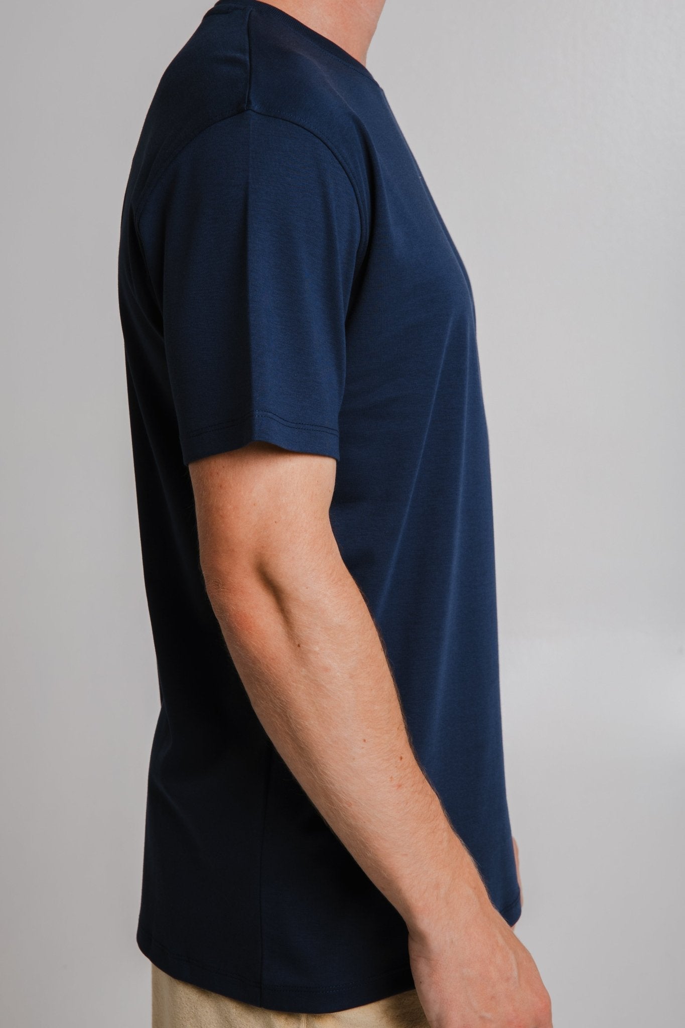 Heavy T-shirt - Navy Blue - Ellianto fashion Men's