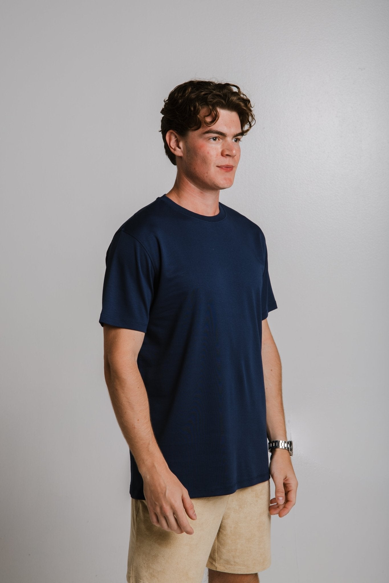 Heavy T-shirt - Navy Blue - Ellianto fashion Men's